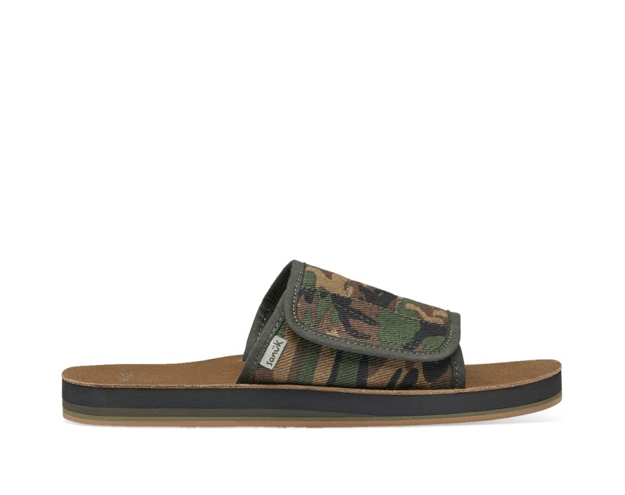 Sanuk M Bixby Camo Hemp Woodland Camo