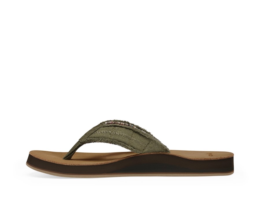 Sanuk M Fraid Not St Dark Olive