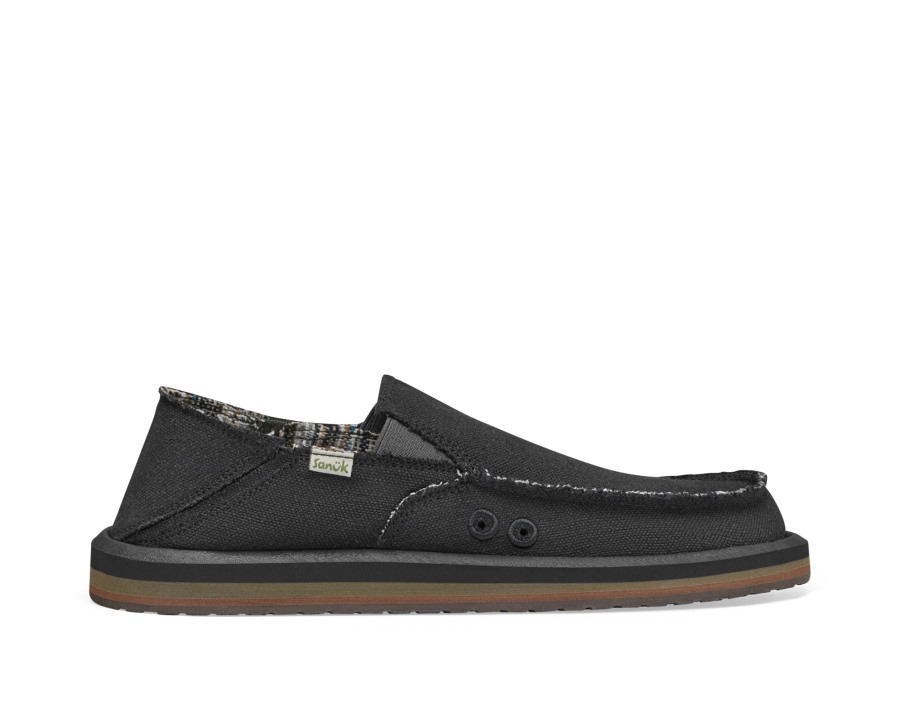 Sanuk M Vagabond St Hemp Black