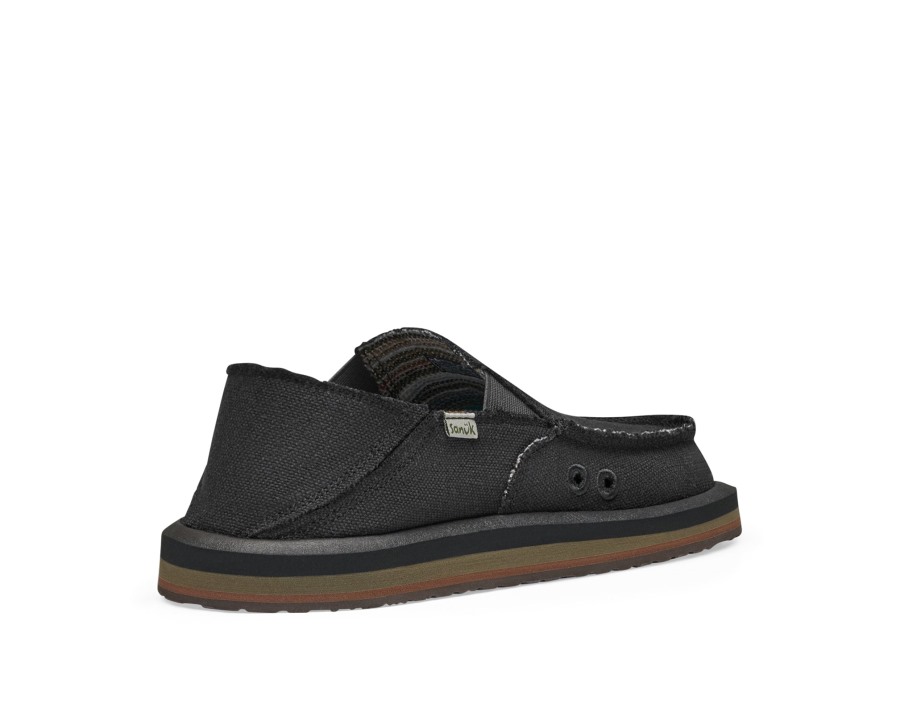 Sanuk M Vagabond St Hemp Black