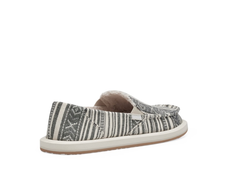 Sanuk W Donna Blanket Chill Natural-Black