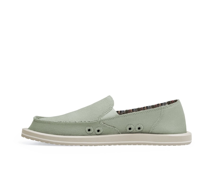 Sanuk W Donna Hemp Olive Grey