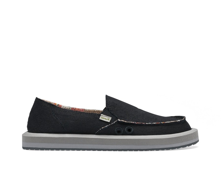 Sanuk W Donna St Hemp Ebony