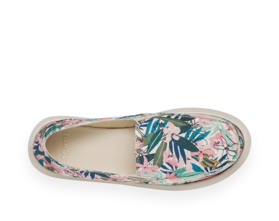 Sanuk W Donna Tropical Pink-Green