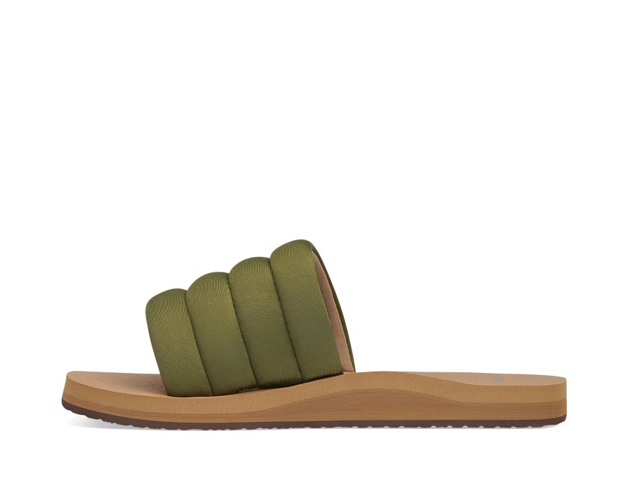 Sanuk W Puff N Slide St Dark Olive