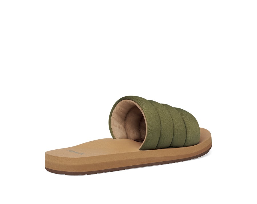 Sanuk W Puff N Slide St Dark Olive