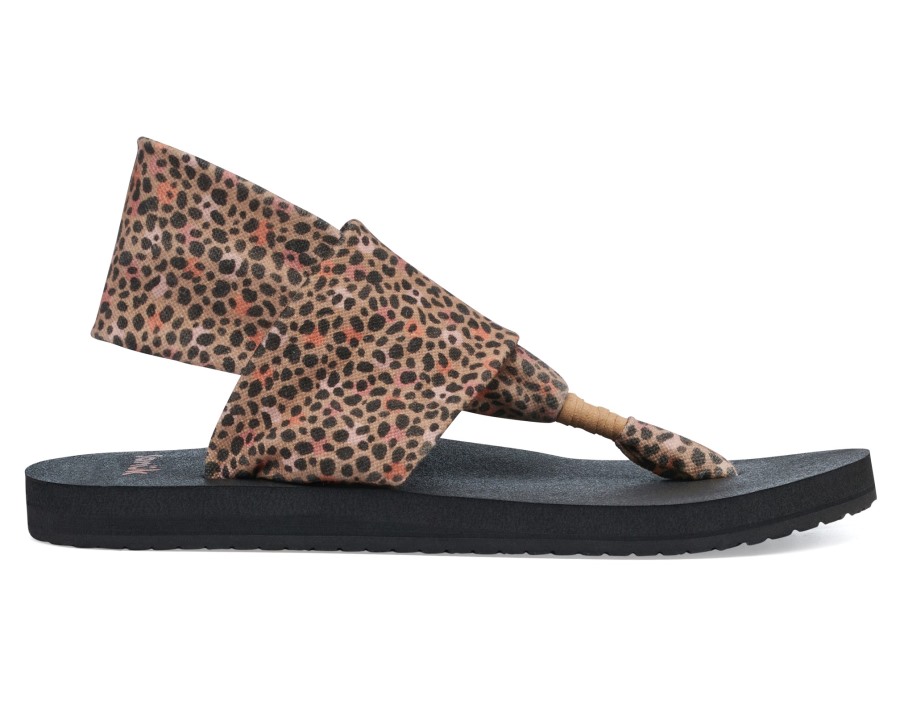 Sanuk W Sling St Cheetah Tan Multi