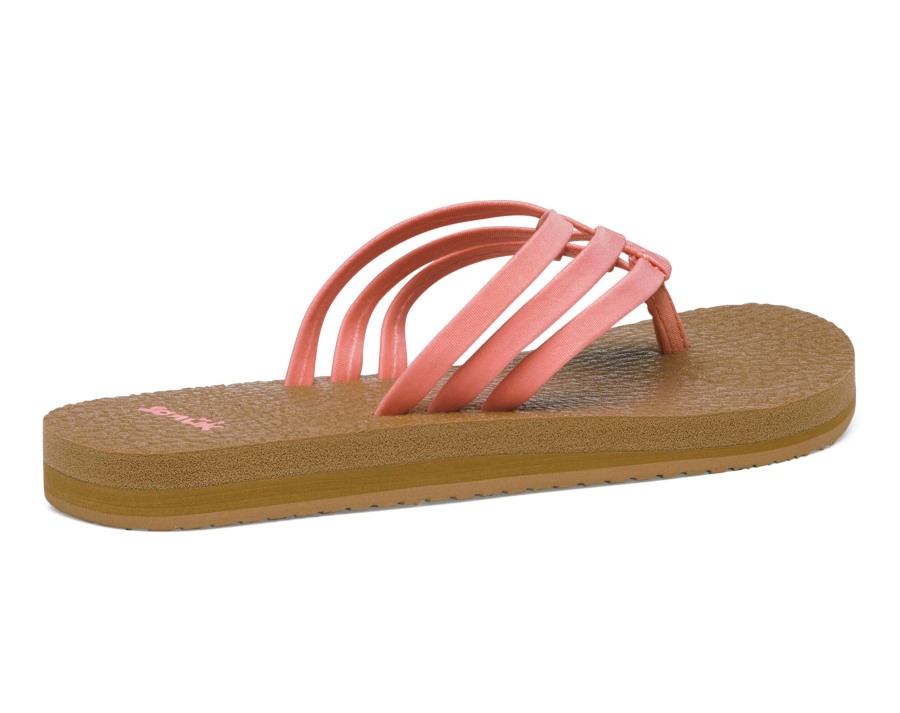 Sanuk W Yoga Sandy Burnt Coral