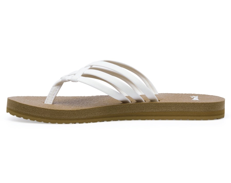 Sanuk W Yoga Sandy Tan-White