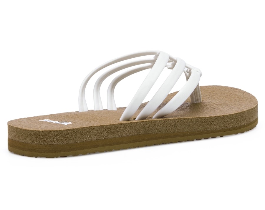 Sanuk W Yoga Sandy Tan-White