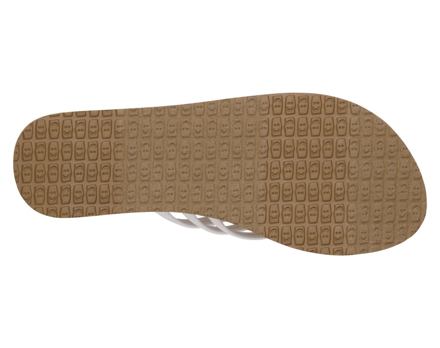 Sanuk W Yoga Sandy Tan-White