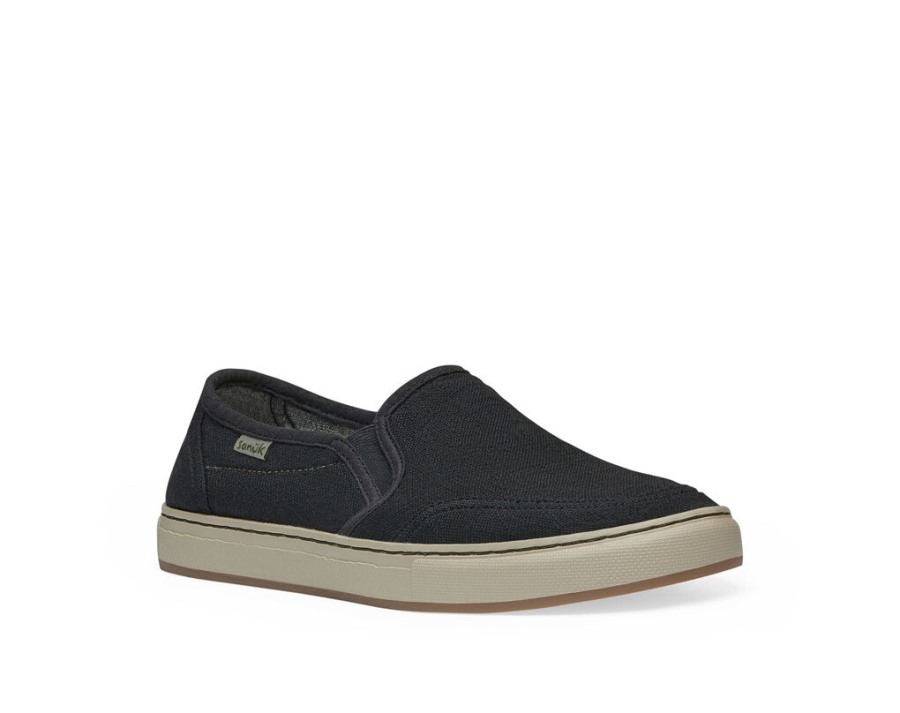 Sanuk Tideline Hemp Washed Black