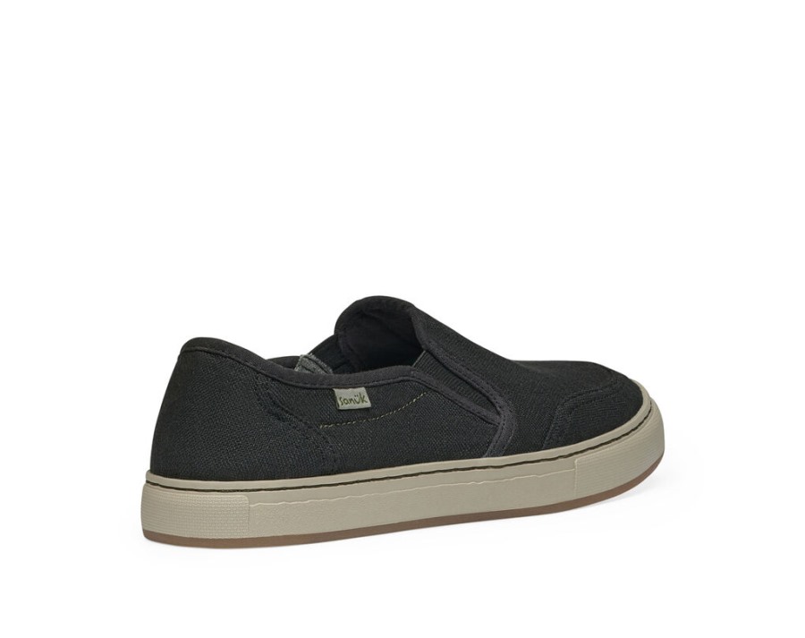 Sanuk Tideline Hemp Washed Black