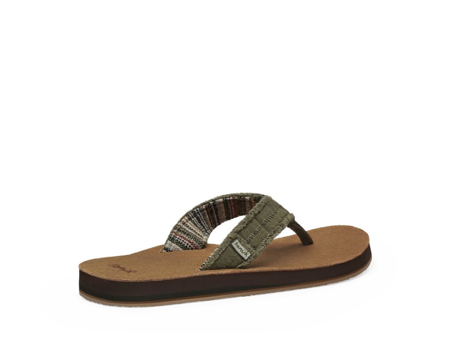 Sanuk Fraid Not St Dark Olive