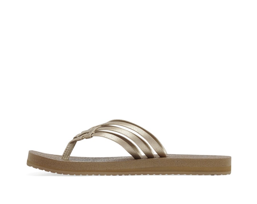 Sanuk Yoga Sandy Metallic Champagne