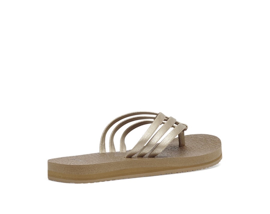 Sanuk Yoga Sandy Metallic Champagne