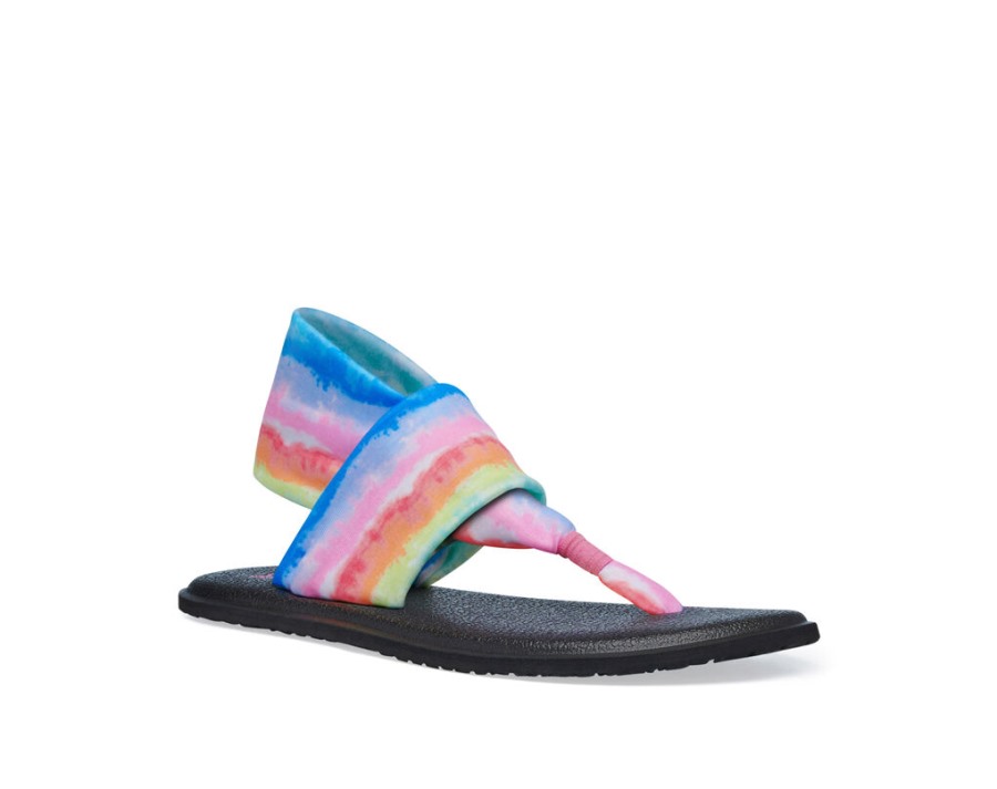 Sanuk Yoga Sling Burst Tie Dye Rainbow
