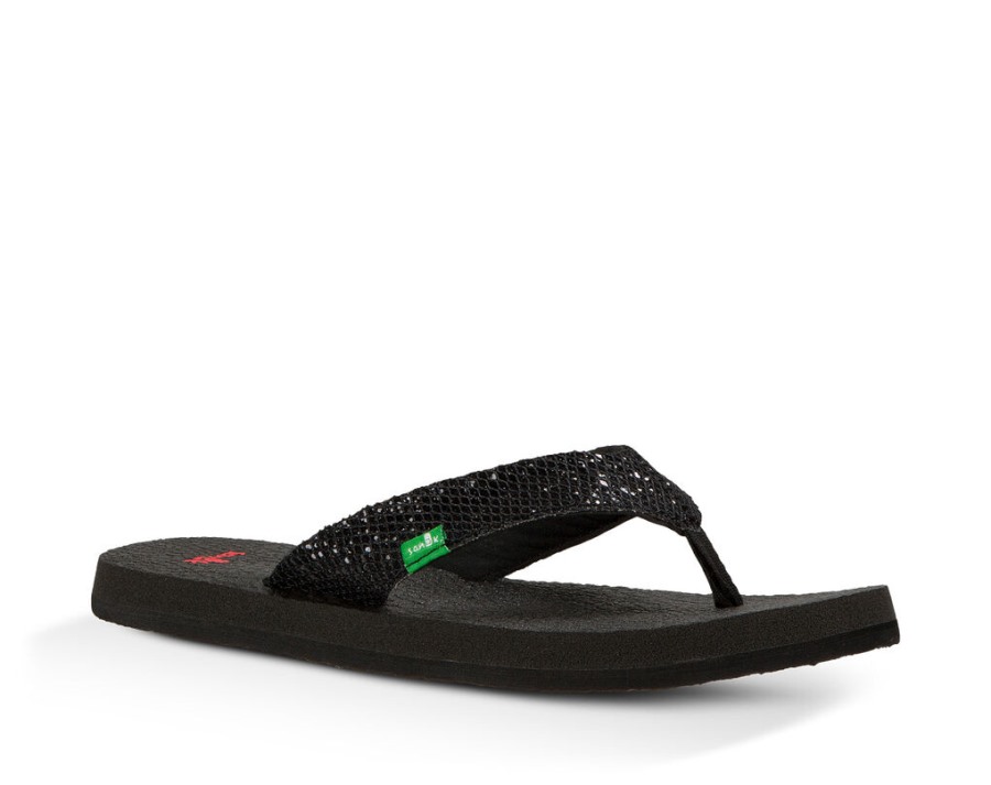 Sanuk Yoga Glitter Black
