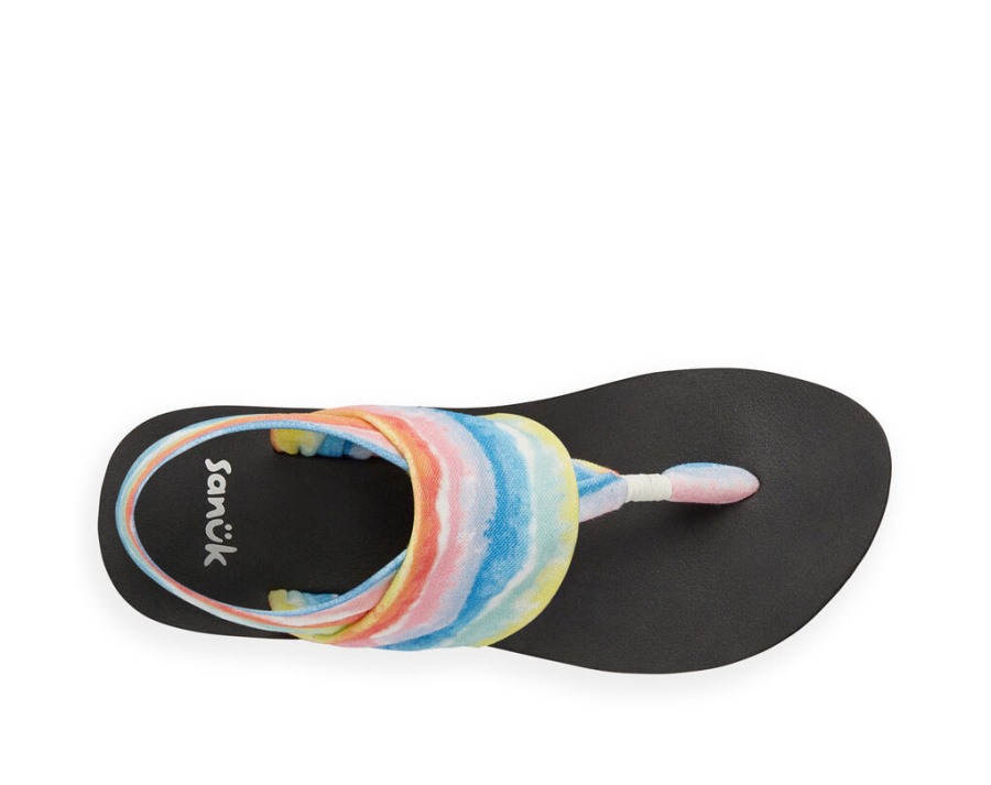 Sanuk Sling St Midform Tie Dye Rainbow