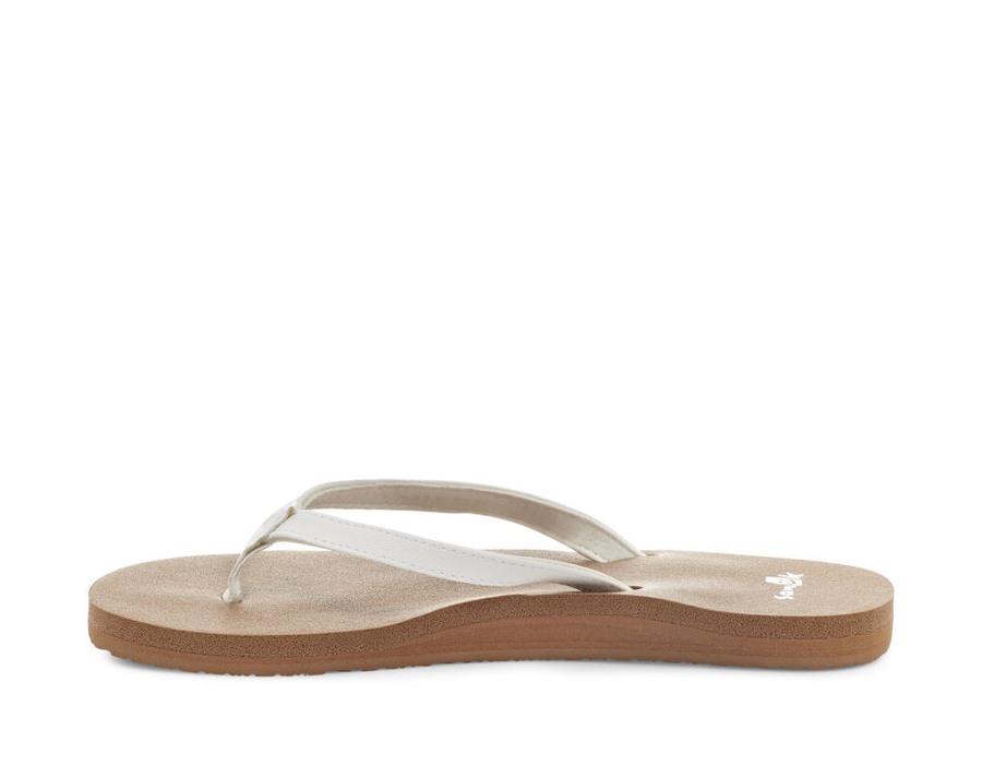 Sanuk Yoga Joy White-Tan