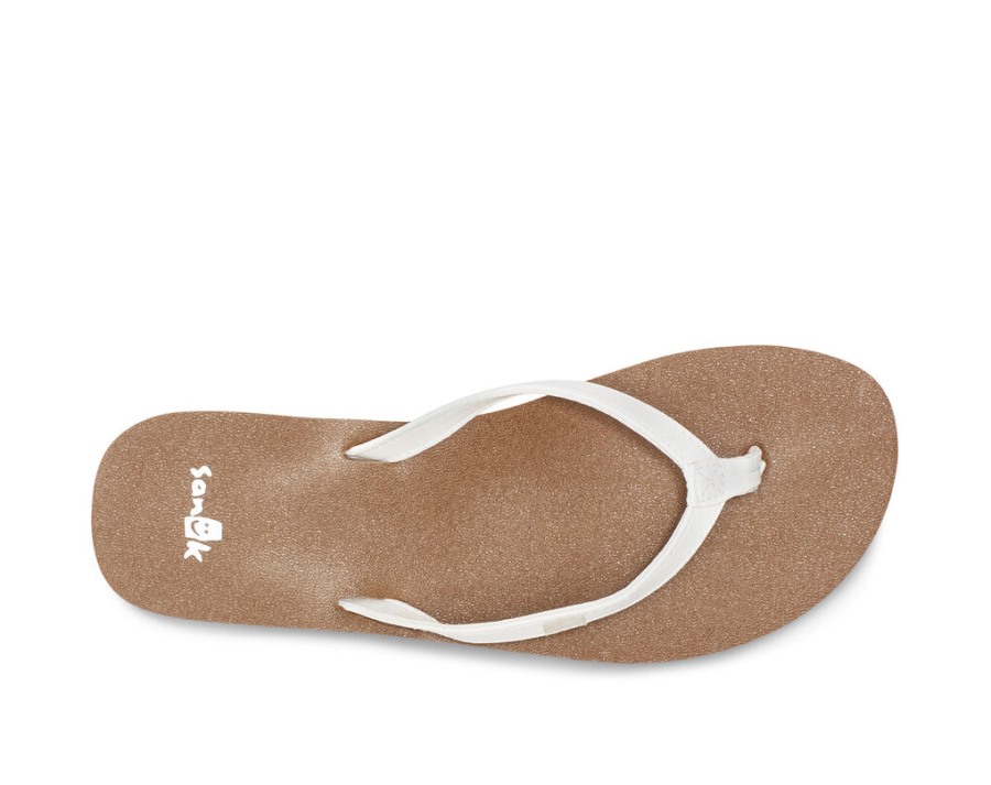 Sanuk Yoga Joy White-Tan