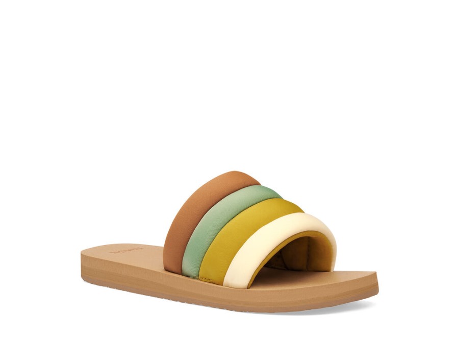 Sanuk Puff N Slide St Sage-Mustard