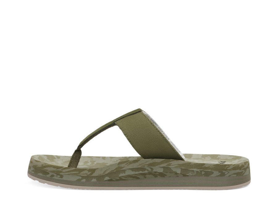 Sanuk Islay St Plus Stripe Dark Olive