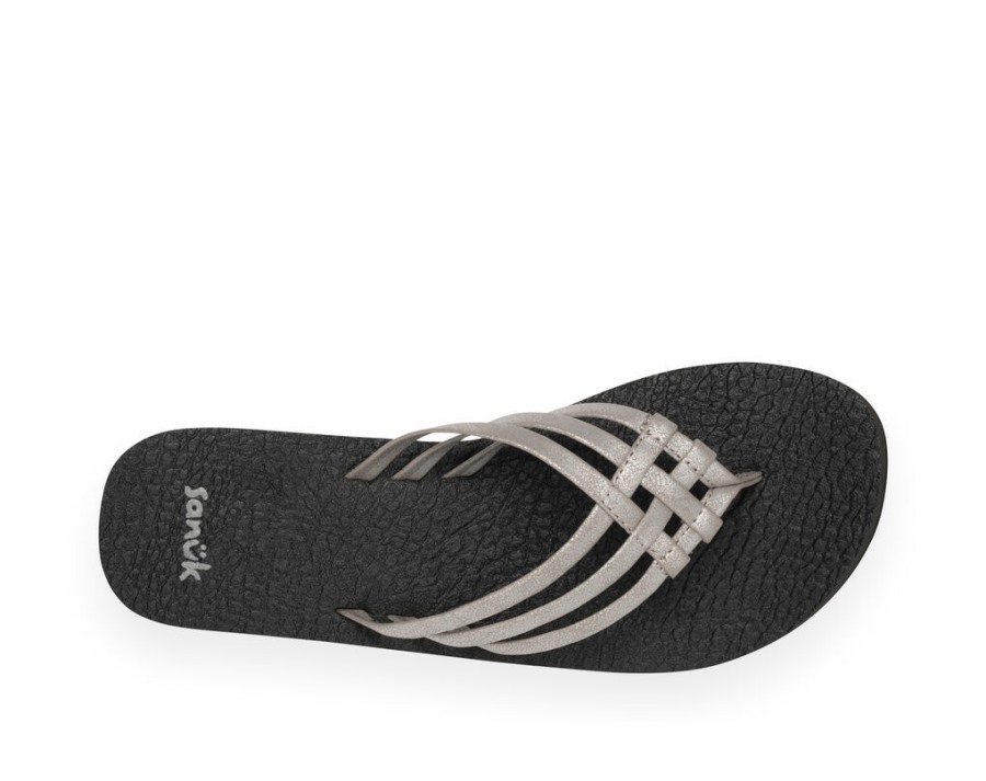 Sanuk Yoga Sandy Metallic Silver